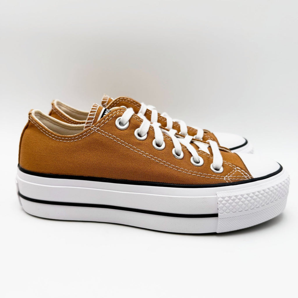 Converse Womens Chuck Taylor Lift Ox Platform Sneakers Size 5 EU 35 Brown NIB