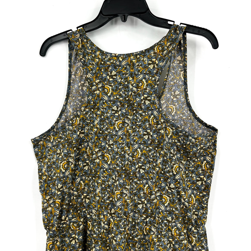 TOAD & CO Womens Sunkissed Livvy Tank Dress Large Green Black Floral NWT