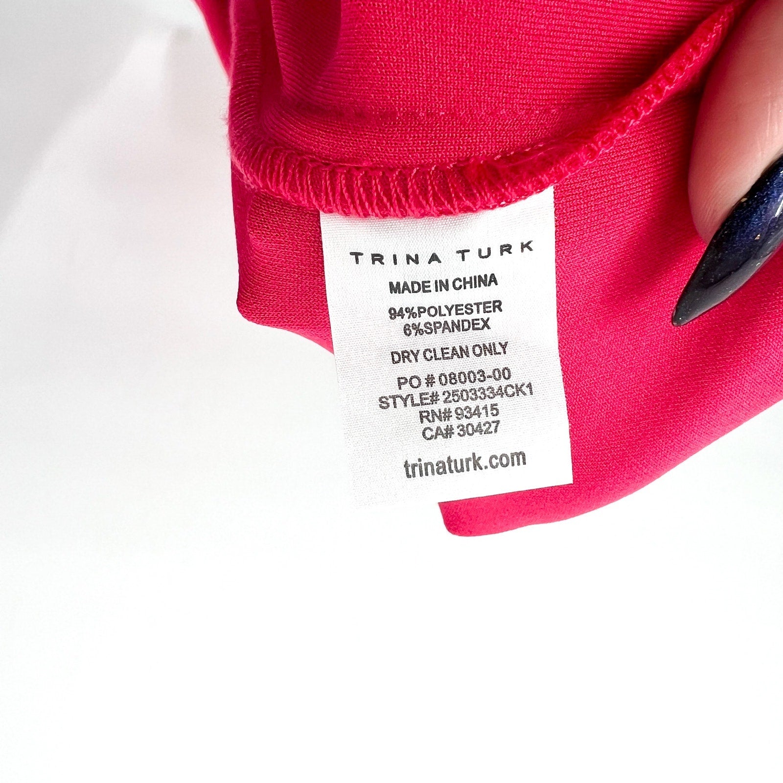 TRINA TURK Women's One-Shoulder Makina Dress Size 14 Pink Coral Asymmetric NWT