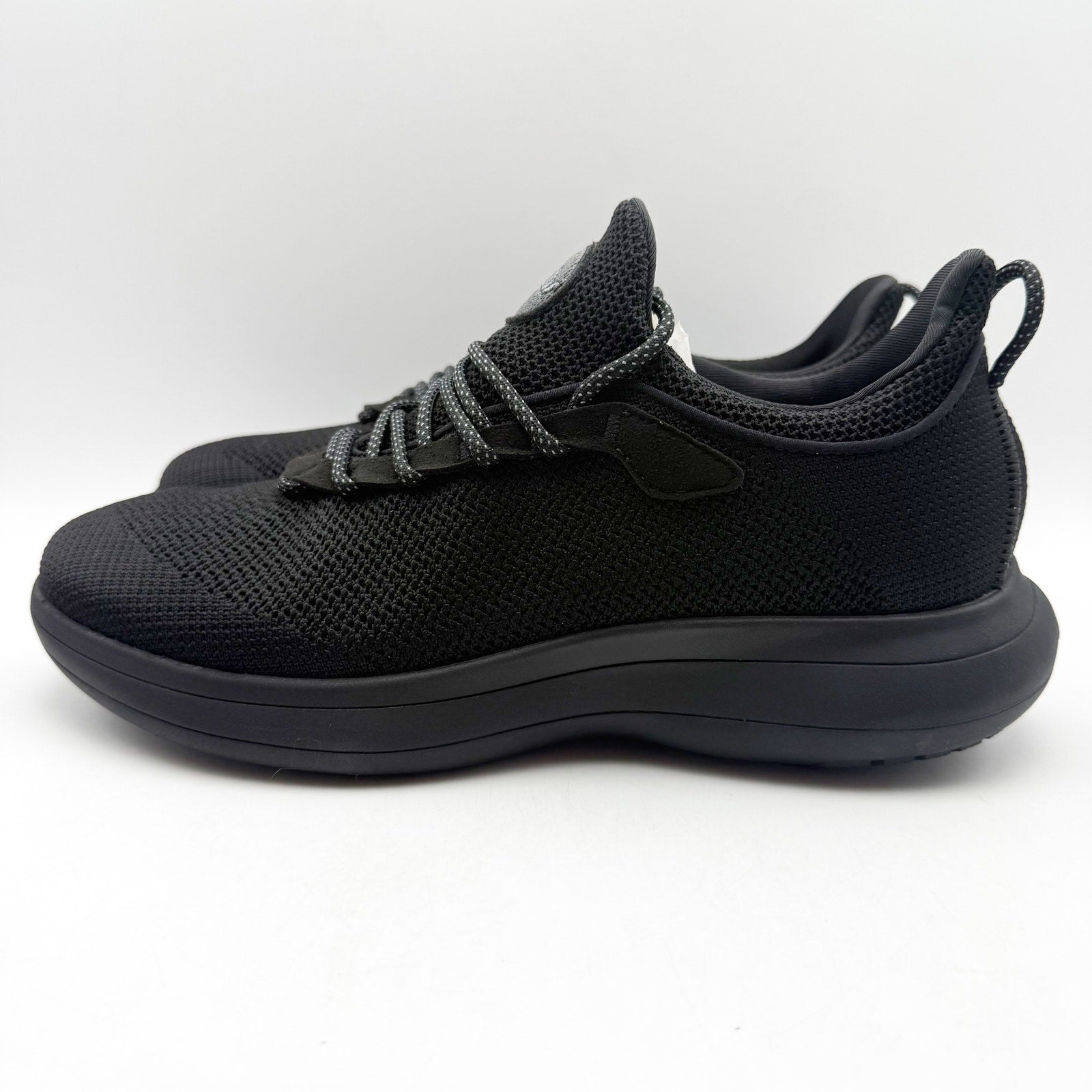 Snibbs Mens Orbit Work Sneakers US 14 EU 49 Black Soft Toe Shoes SR Slip On NIB