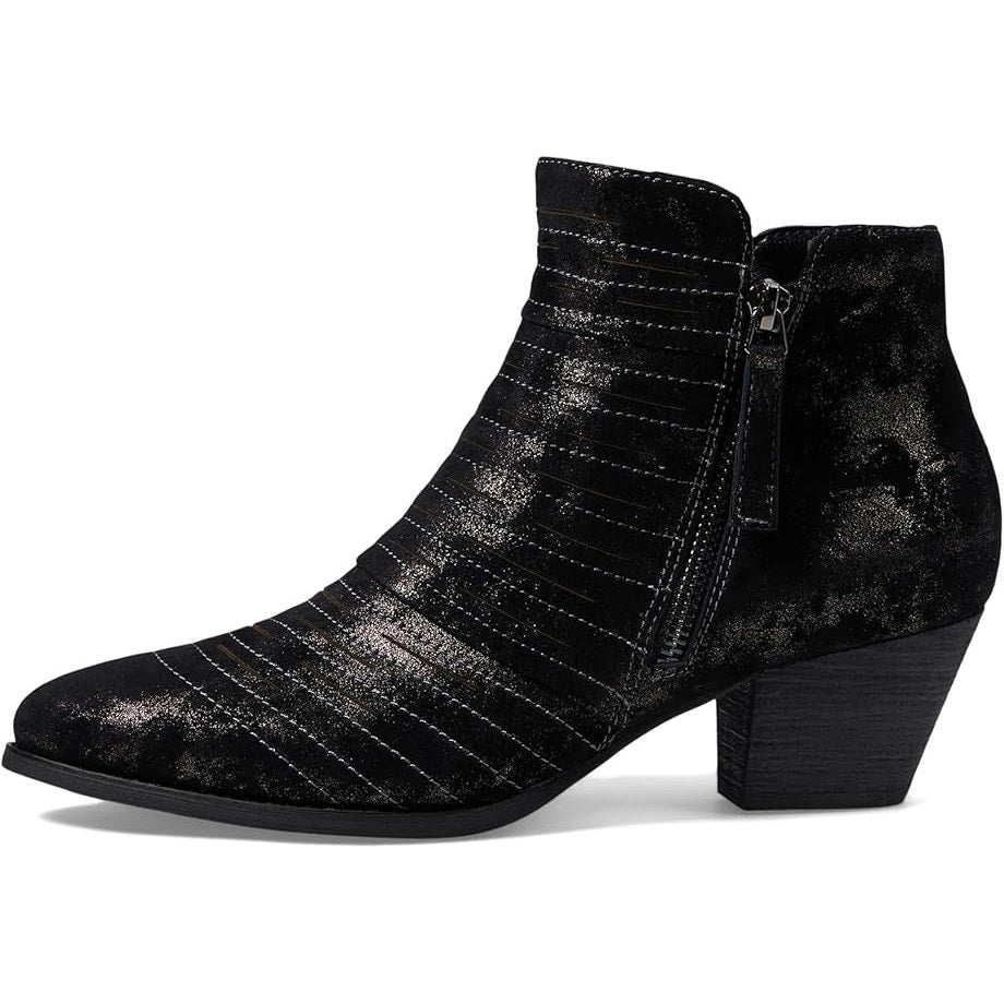 David Tote Womens Bellview Ankle Booties US 10 M Black Antique Suede NIB