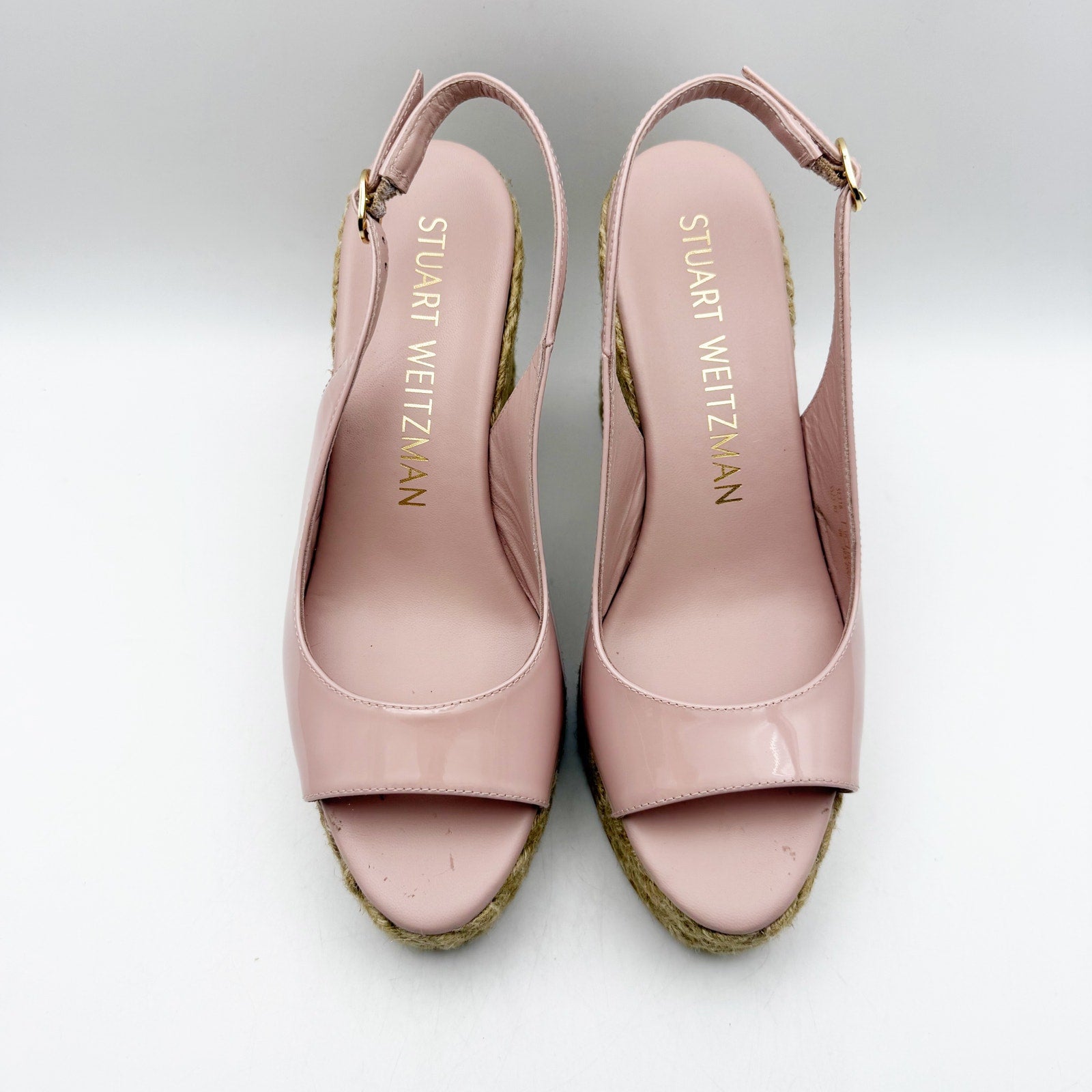 Stuart Weitzman Womens Island Sandal Espadrille Wedge US 9B EU 39.5 Pink NIB