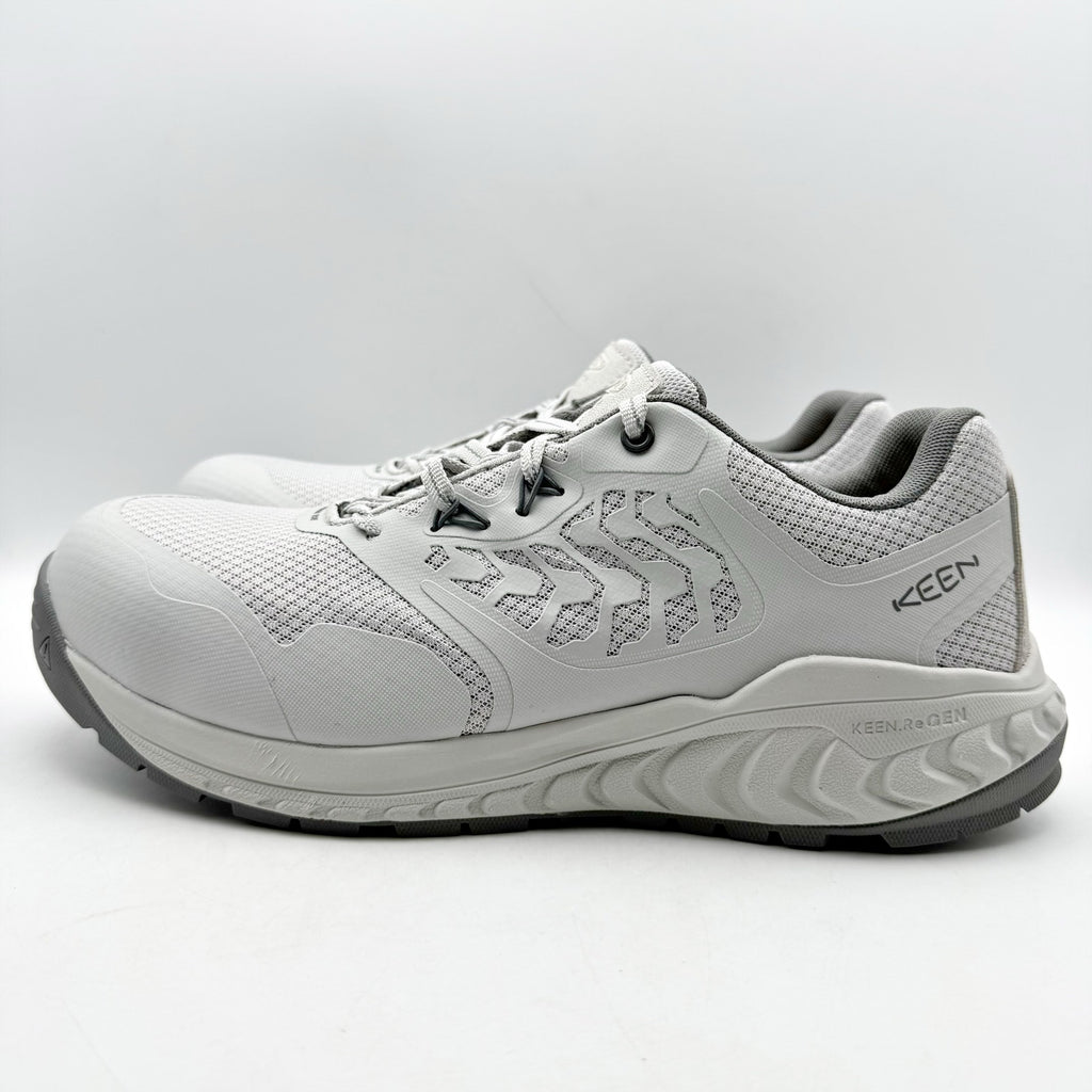 KEEN Utility Mens Cully Comp Toe Work Sneakers US 11.5 D Grey White SR NIB