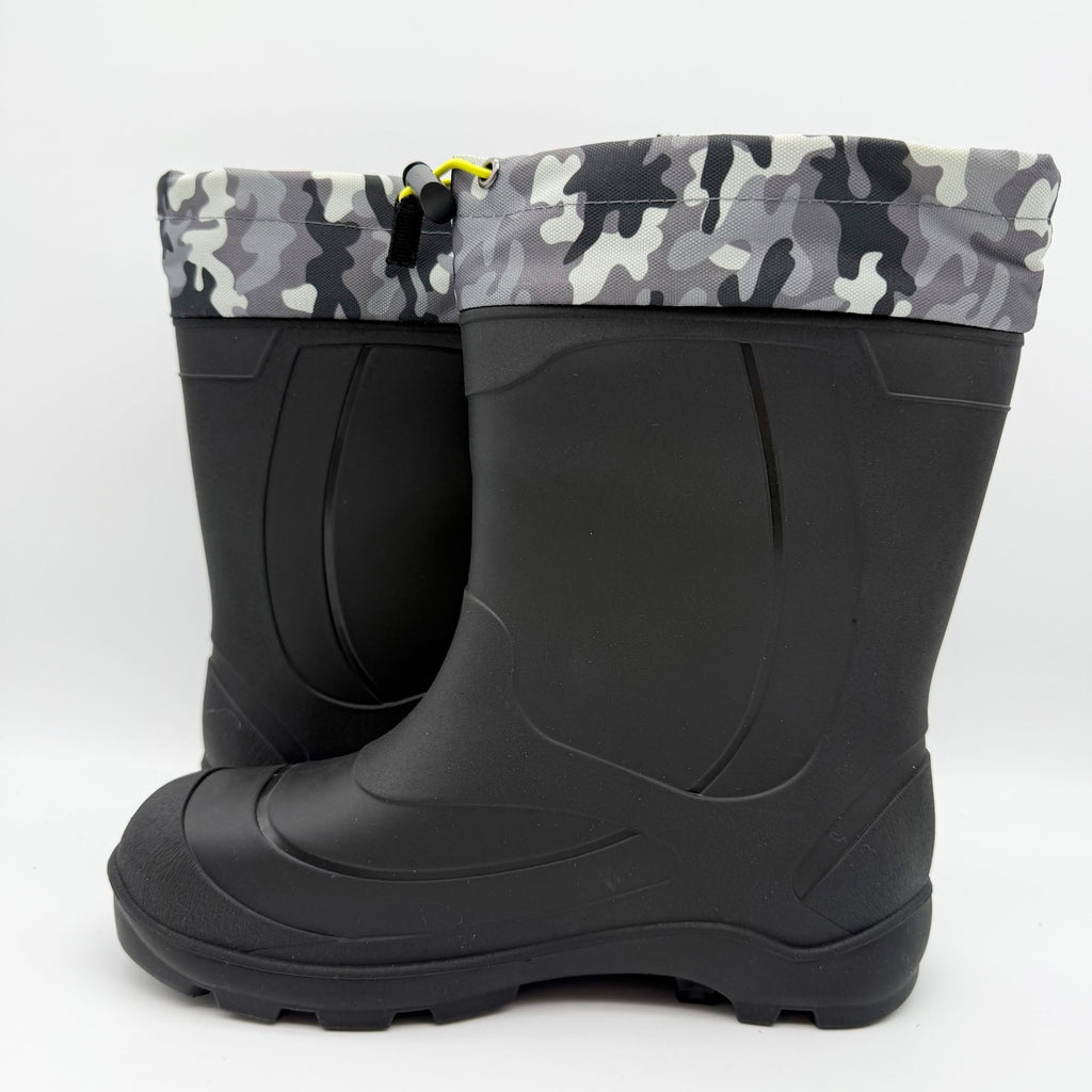 Kamik Kids Snobuster 2 Winter Boots US 6 EU 38 Grey Camo Waterproof NIB