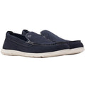Clarks Mens Flexway Step Casual Sneakers Size 8.5 EU 41.5 Navy Blue Suede NWOB