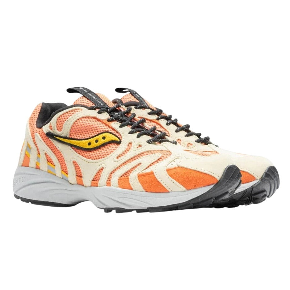 Saucony Mens Grid Azura 2000 Athletic Shoes Size 8 EU 41 Orange Tan NIB