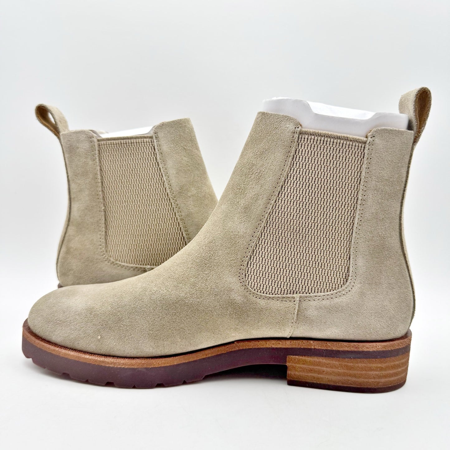 Kork Ease Womens Bristol Chelsea Ankle Boots US 6.5 M Taupe Suede NIB