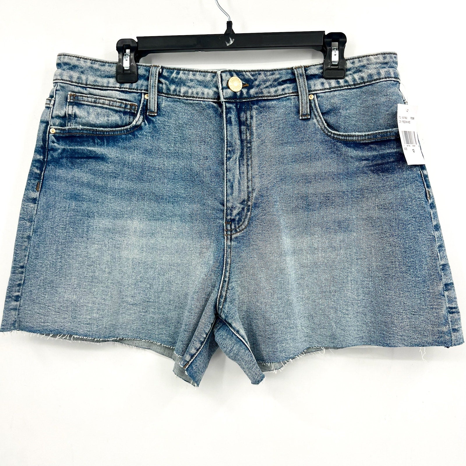KUT FROM THE KLOTH Taylor Jean Shorts Size 14 Freedom Blue Raw Hem NWT