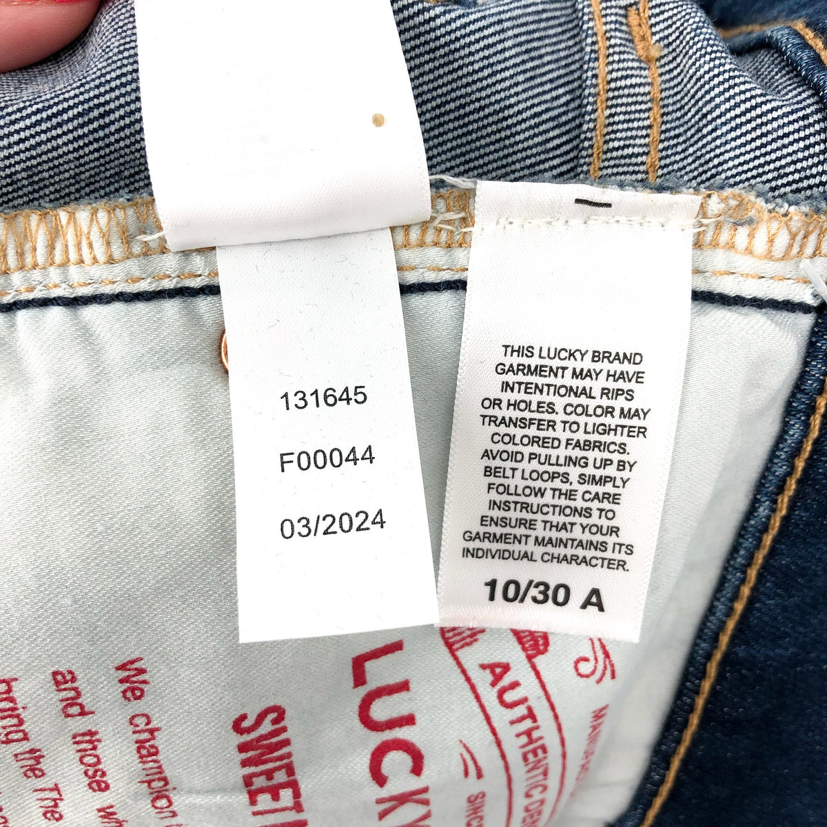 LUCKY BRAND Women's Sweet Straight Jeans Size 10 Sweet Escape Blue Mid Rise NWT