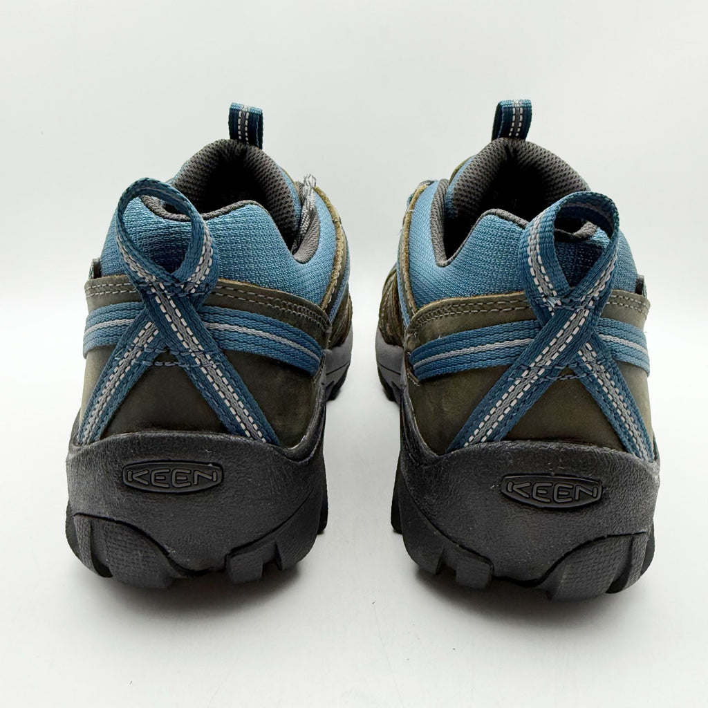 Keen Mens Voyageur Hiking Shoes US 12 EU 46 Brown Blue Water Resistant NWOB