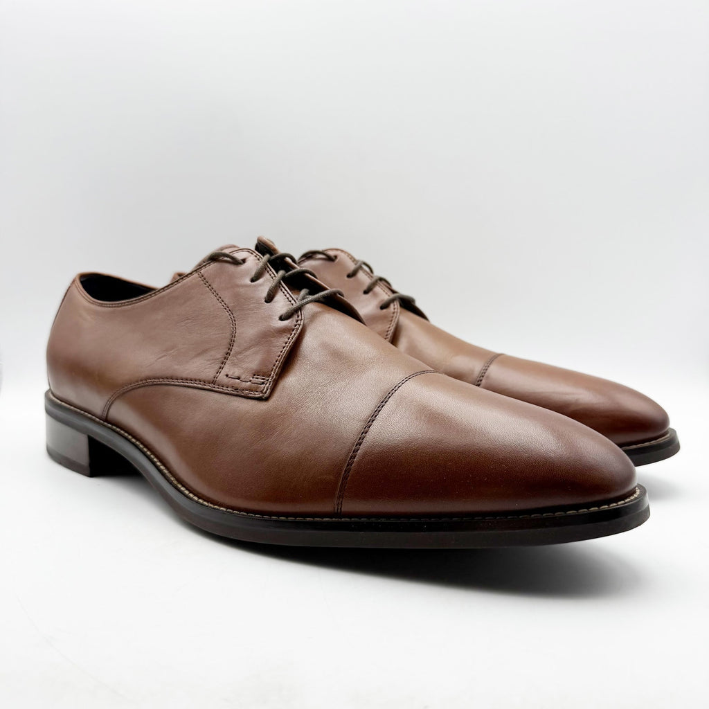 Cole Haan Mens Lenox Hill Cap Oxford Shoes US 15 M Brown Leather Split Toe NIB