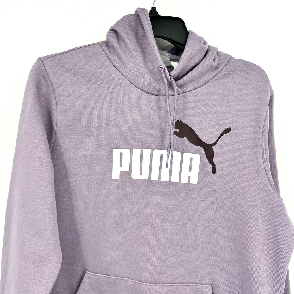 PUMA Womens Essentials Big Logo Hoodie Large Purple Pale Plum Sweatshirt NWT