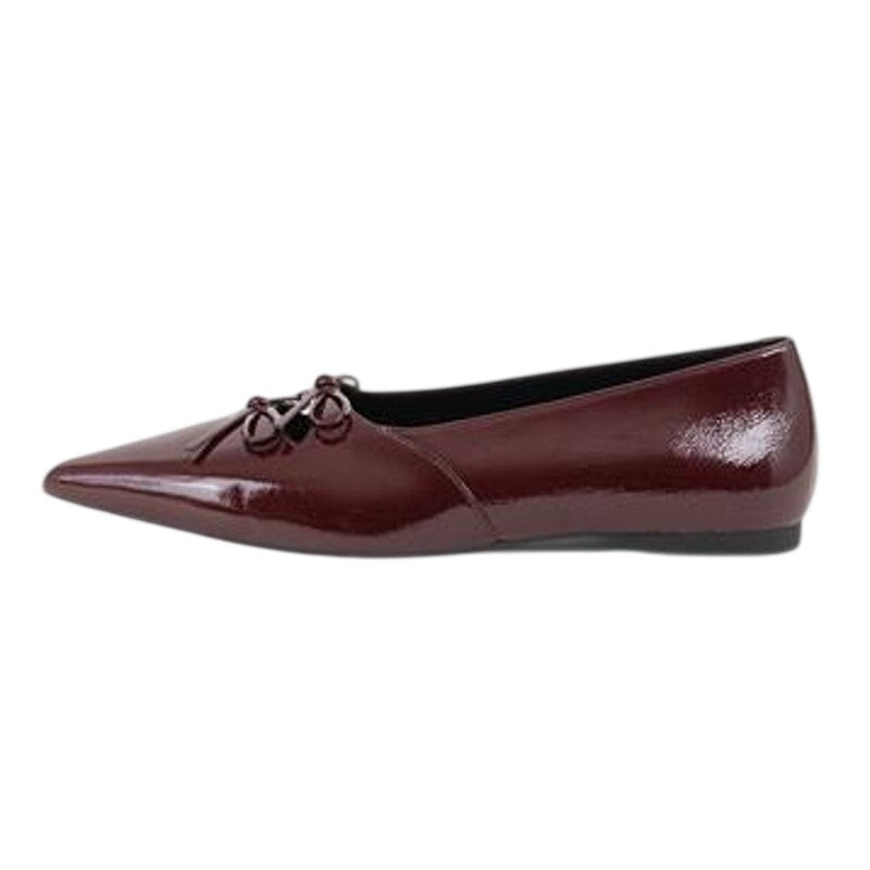 Vagabond Womens Hermine Ballet Flats EU 36 US 6 Red Burgundy Patent Leather NWOB