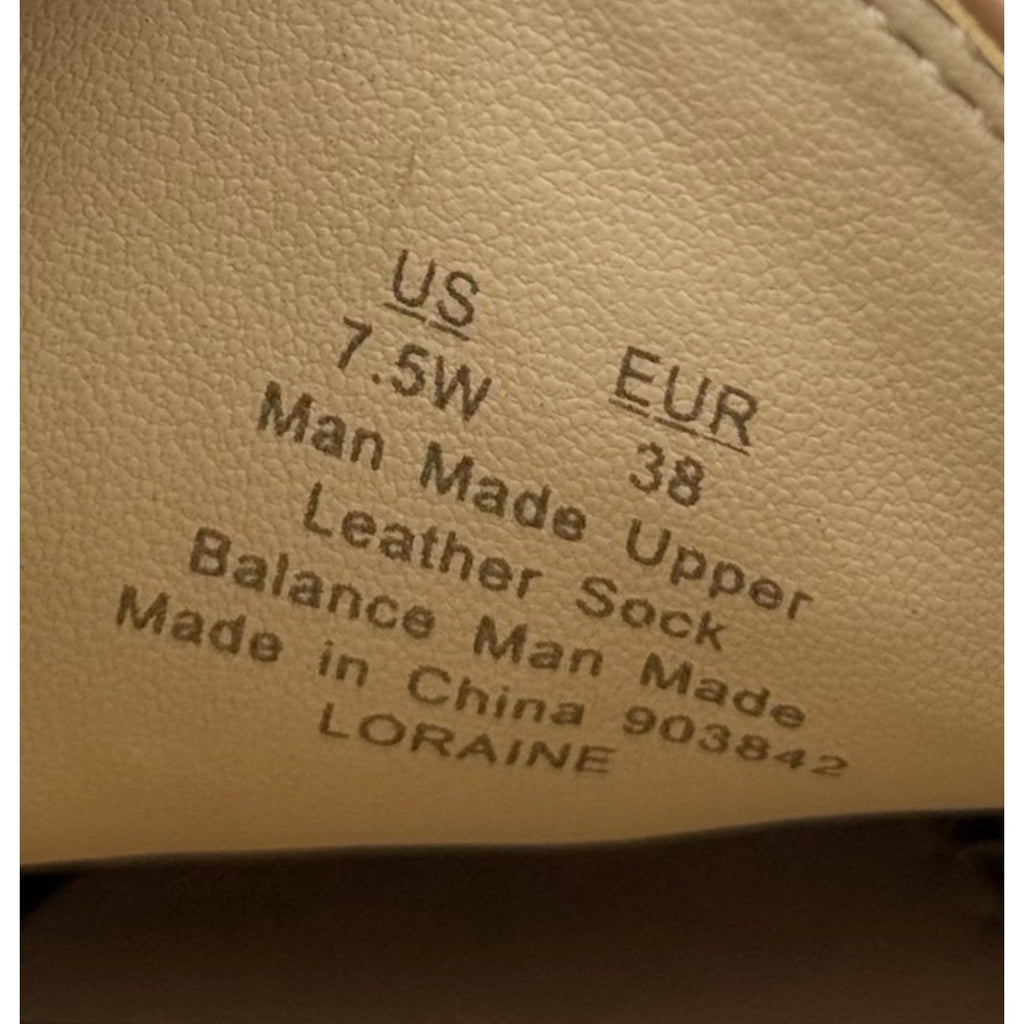 SAM EDELMAN Womens Loraine Loafers Size 7.5 Wide Beige Patent Leather NIB