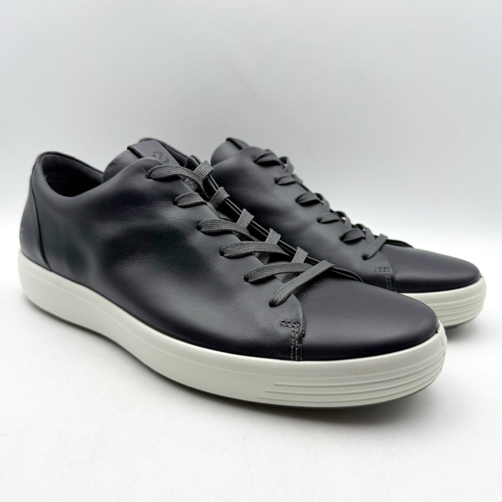ECCO Mens Soft 7 Premier Sneakers EU 43 US 9-9.5 Black Leather NIB