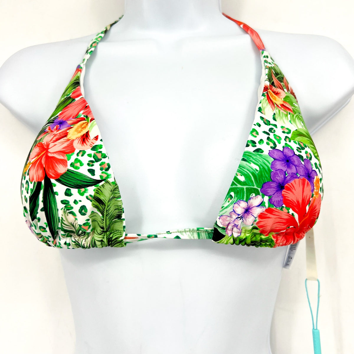 SEA LEVEL SWIM Women's Dolce D Cup Tri Top Size 6 Green Multi Print Floral NWT