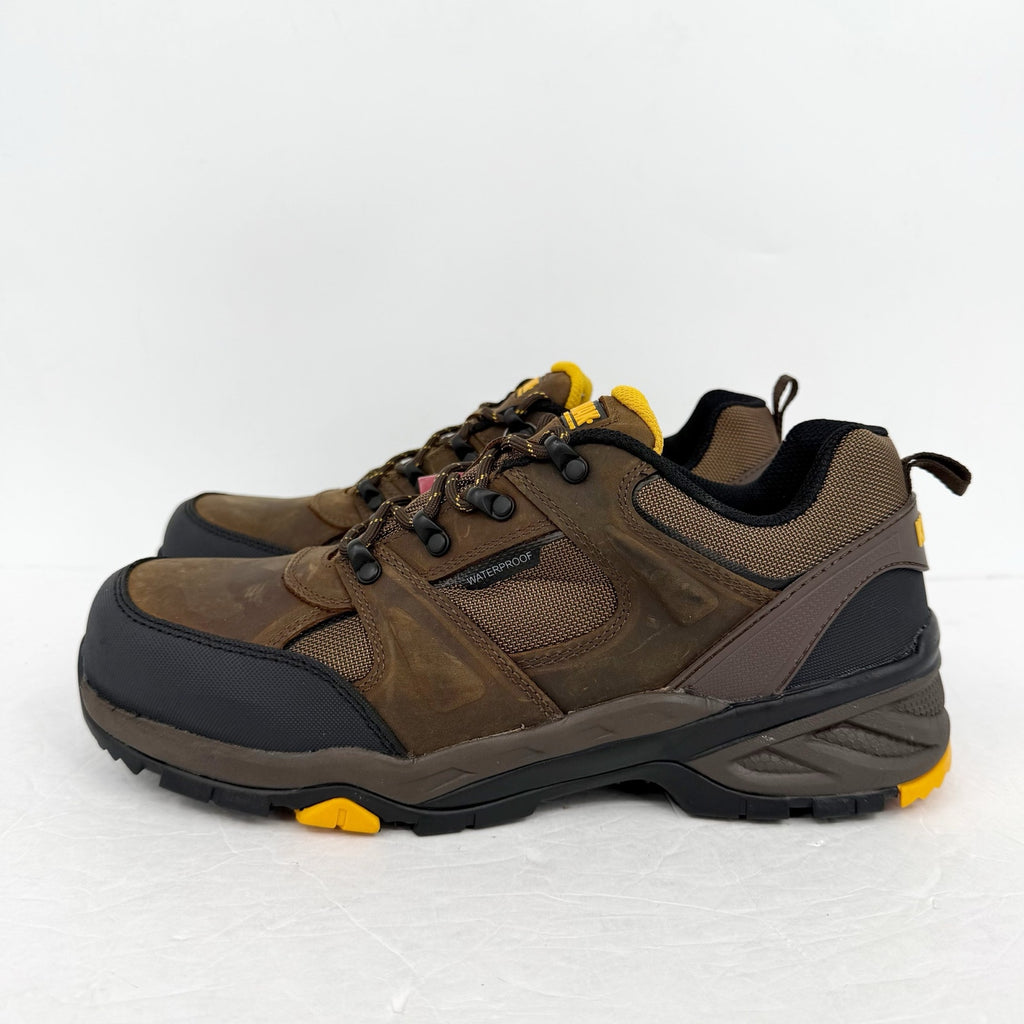 Kodiak Mens Rapid Work Sneakers US 11 Brown Leather WP Comp Toe EH NIB
