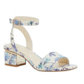 Vince Camuto Womens Acaylee Heeled Sandals US 6.5 M EU 37 Blue Floral NIB