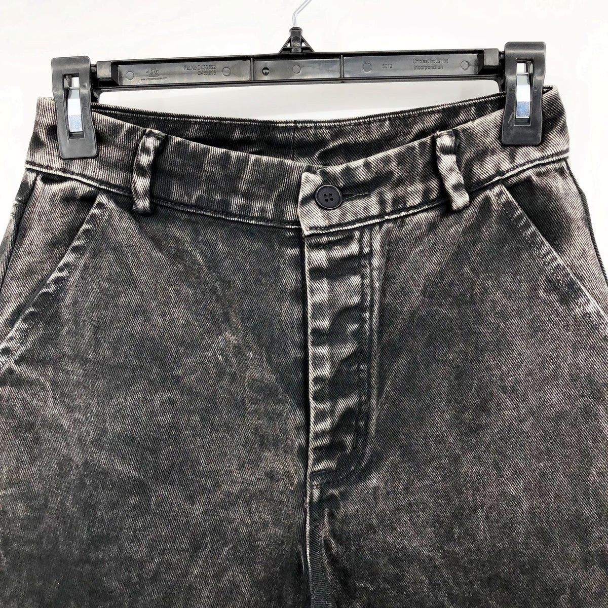 LACAUSA Women's Aiden Trouser Jeans Size 2 Black Mineral Wash Mid Rise NWT