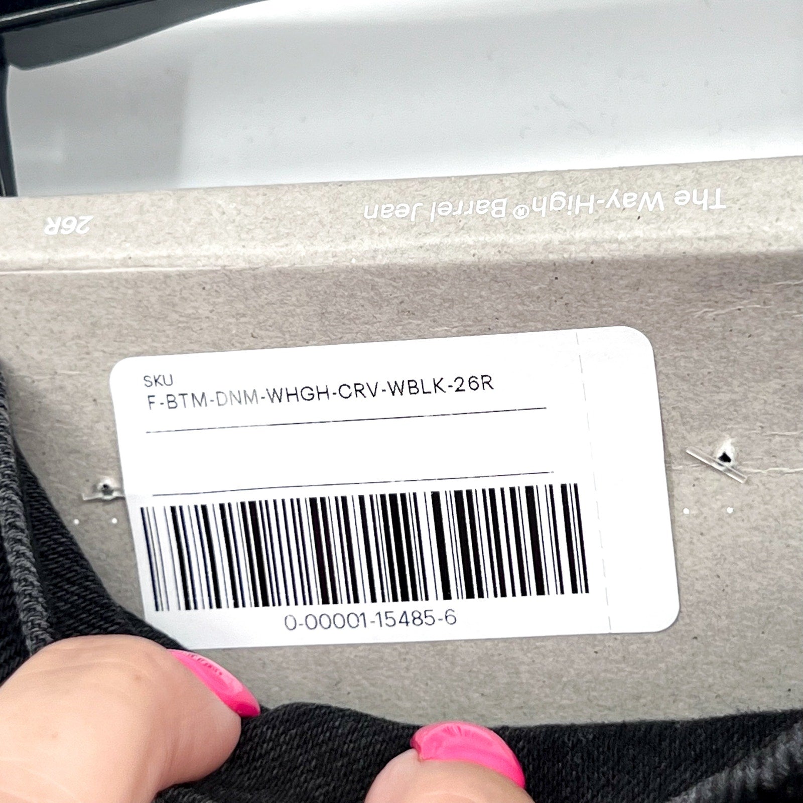 EVERLANE Women's The Way-High Curve Jeans 26R US 2 Washed Black NWT