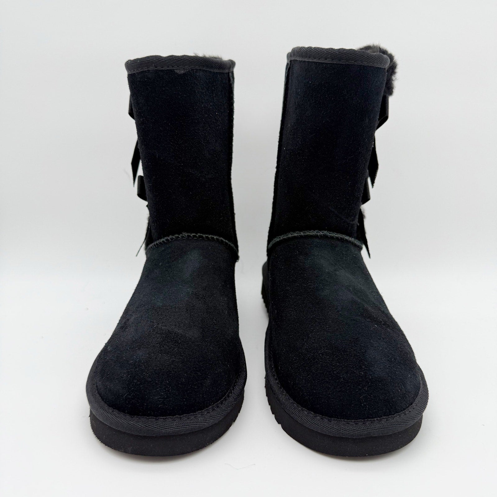 Koolaburra by UGG Womens Victoria Short Winter Boots US 5 EU 36 Black Suede NIB