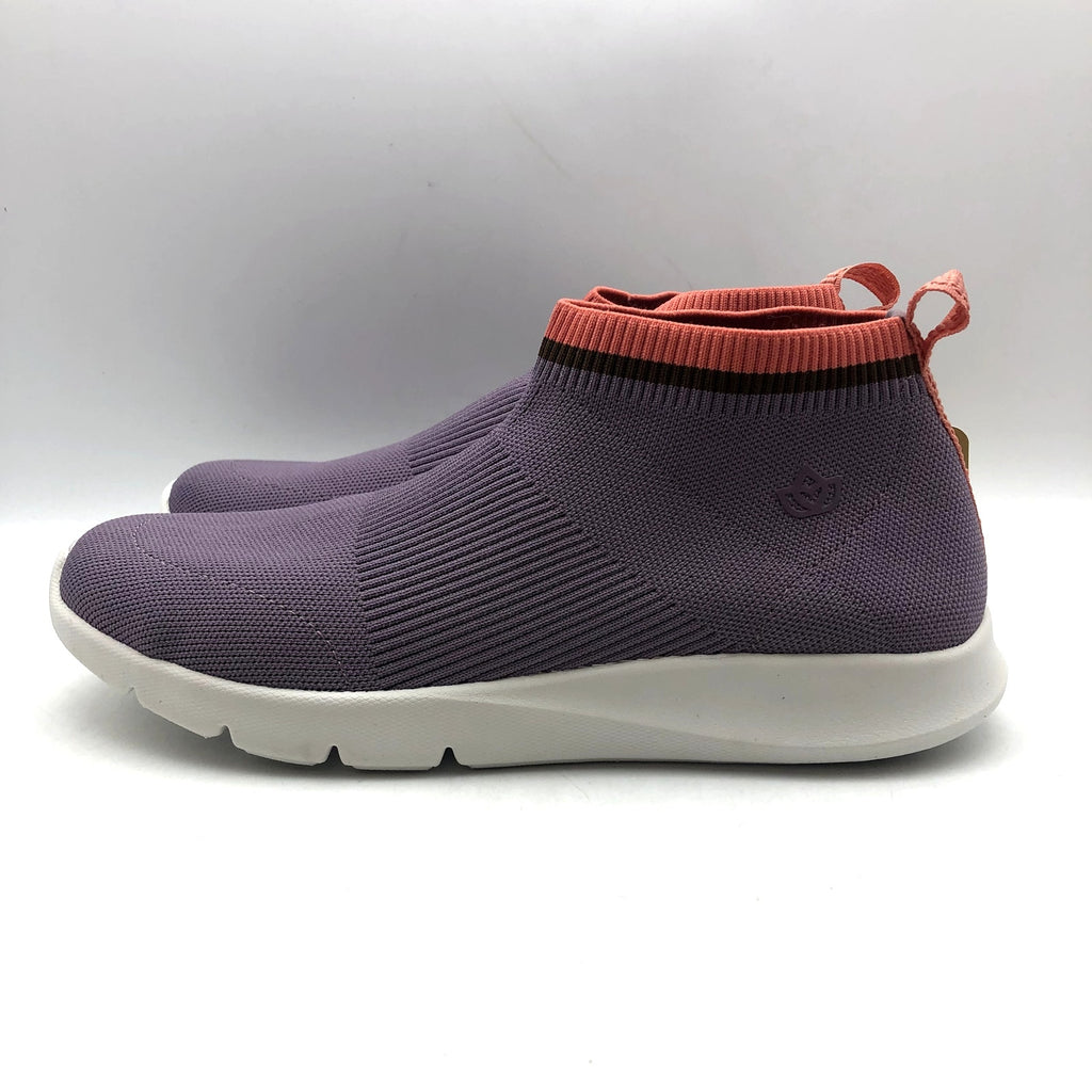 Spenco Womens Pure Love Knit Casual Sneaker 10 WIDE Elderberry Purple NIB