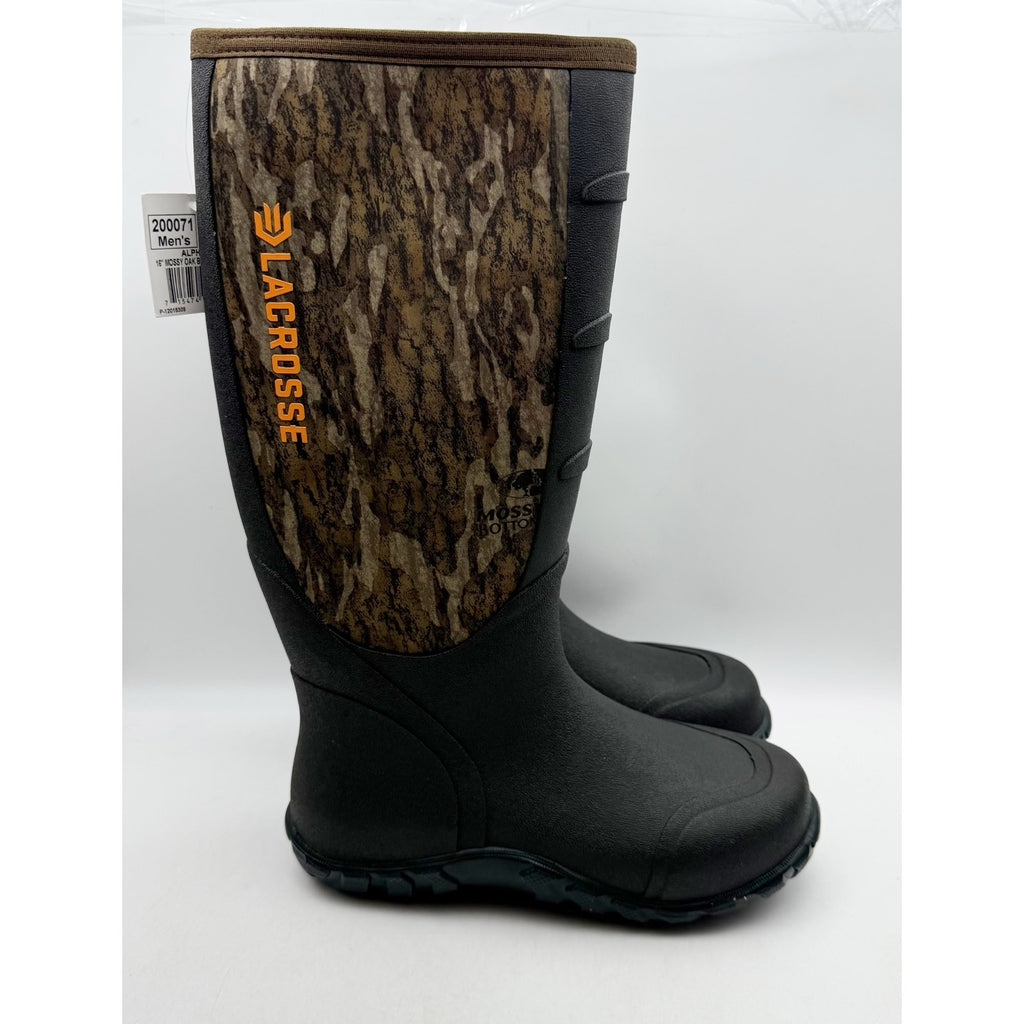 LaCrosse Mens Alpha Lite Rain Boot US 7 EU 40 Brown Green Mossy Waterproof NWOB