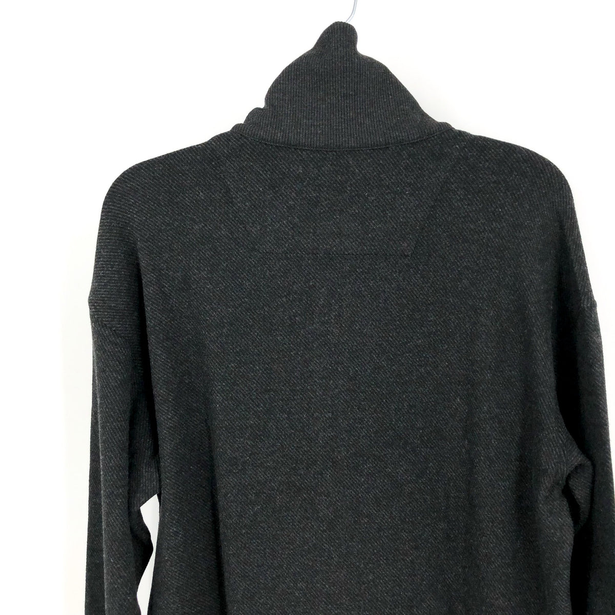 FAHERTY Legend Lounge Full Zip Sweatshirt Medium Heathered Black Twill NWT