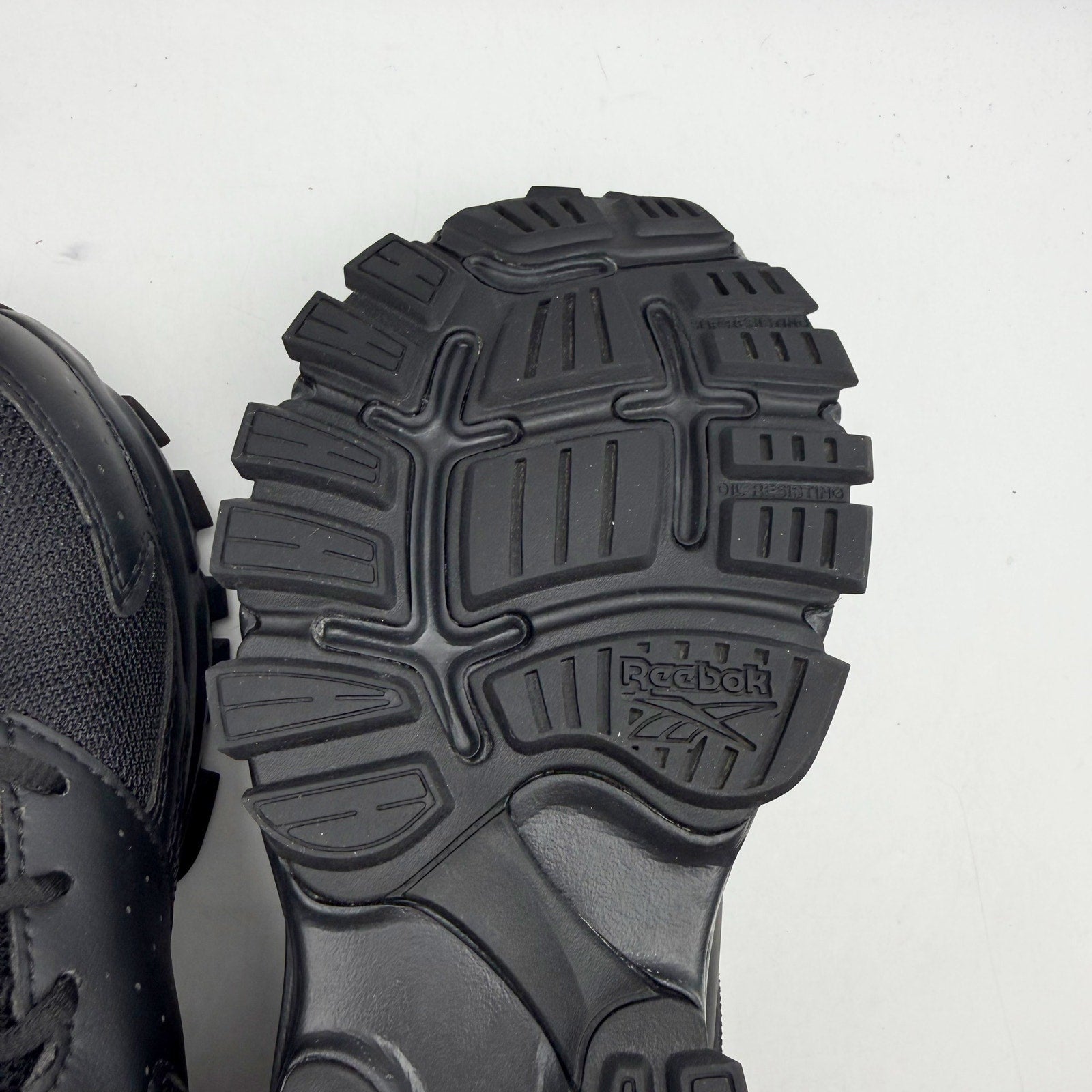 Reebok Work Mens Hyperium Work Shoes US 7 M Black EH Comp Toe NIB