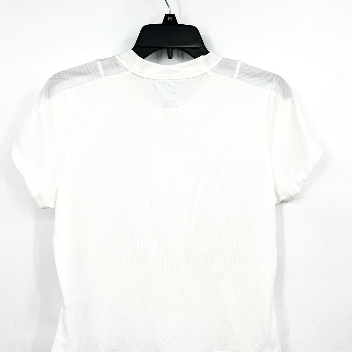 NIKE Womens Court Advantage Tennis T-Shirt Large White Short Sleeve Dri-Fit NWOT