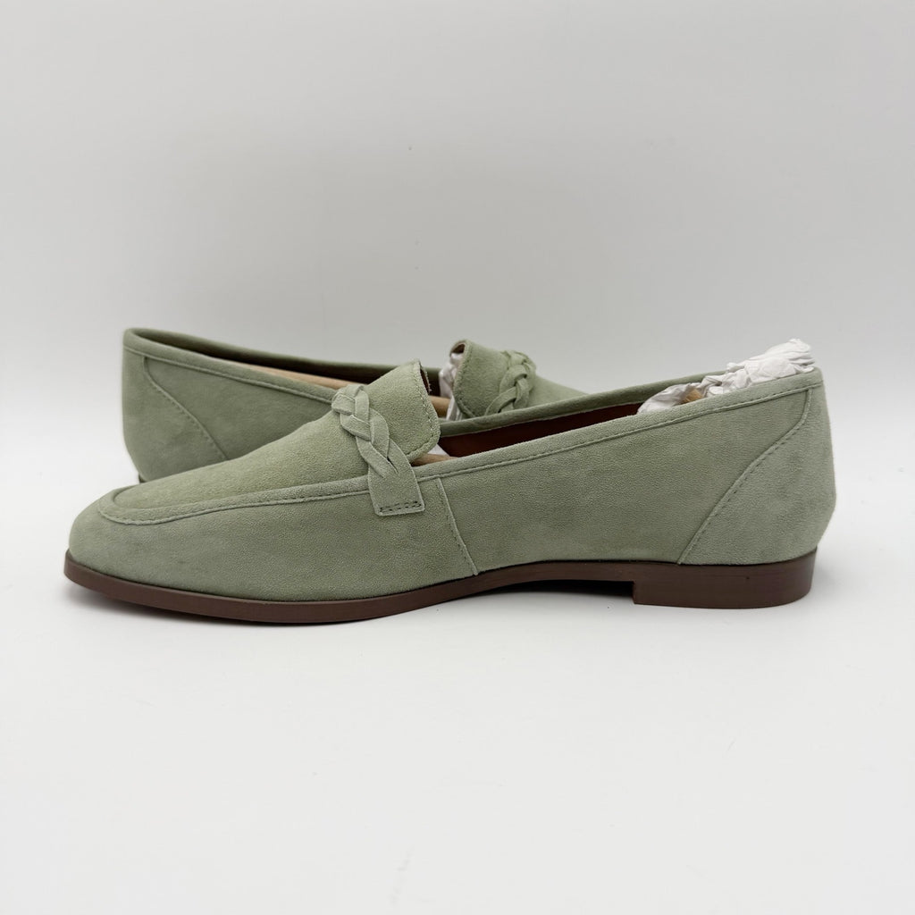 Seychelles Womens Afternoon Stroll Loafers Size 7.5 Sage Green Suede NIB
