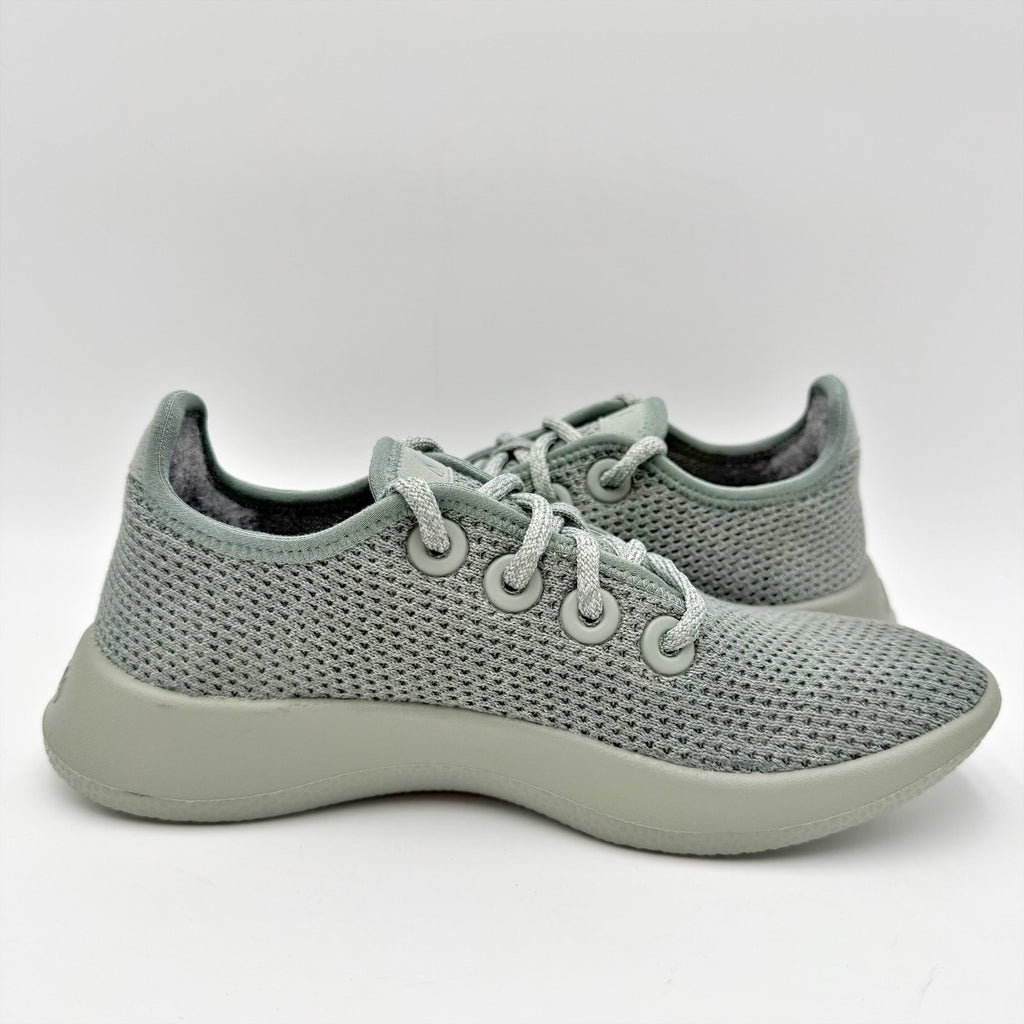 AllBirds Womens Tree Runner Casual Sneakers Size 5 Green Succulent Grey NIB