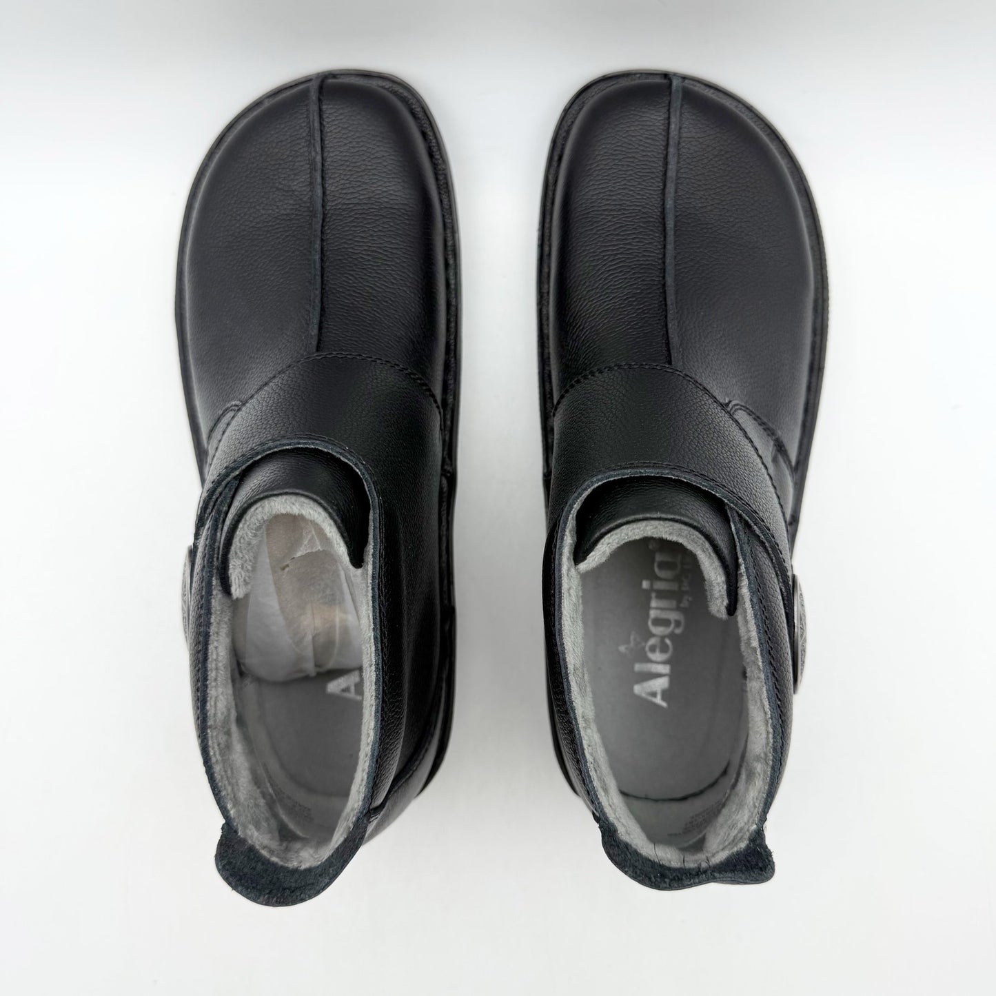 Alegria Womens Caiti Ankle Booties EU 35 US 5-5.5 Black Leather NIB