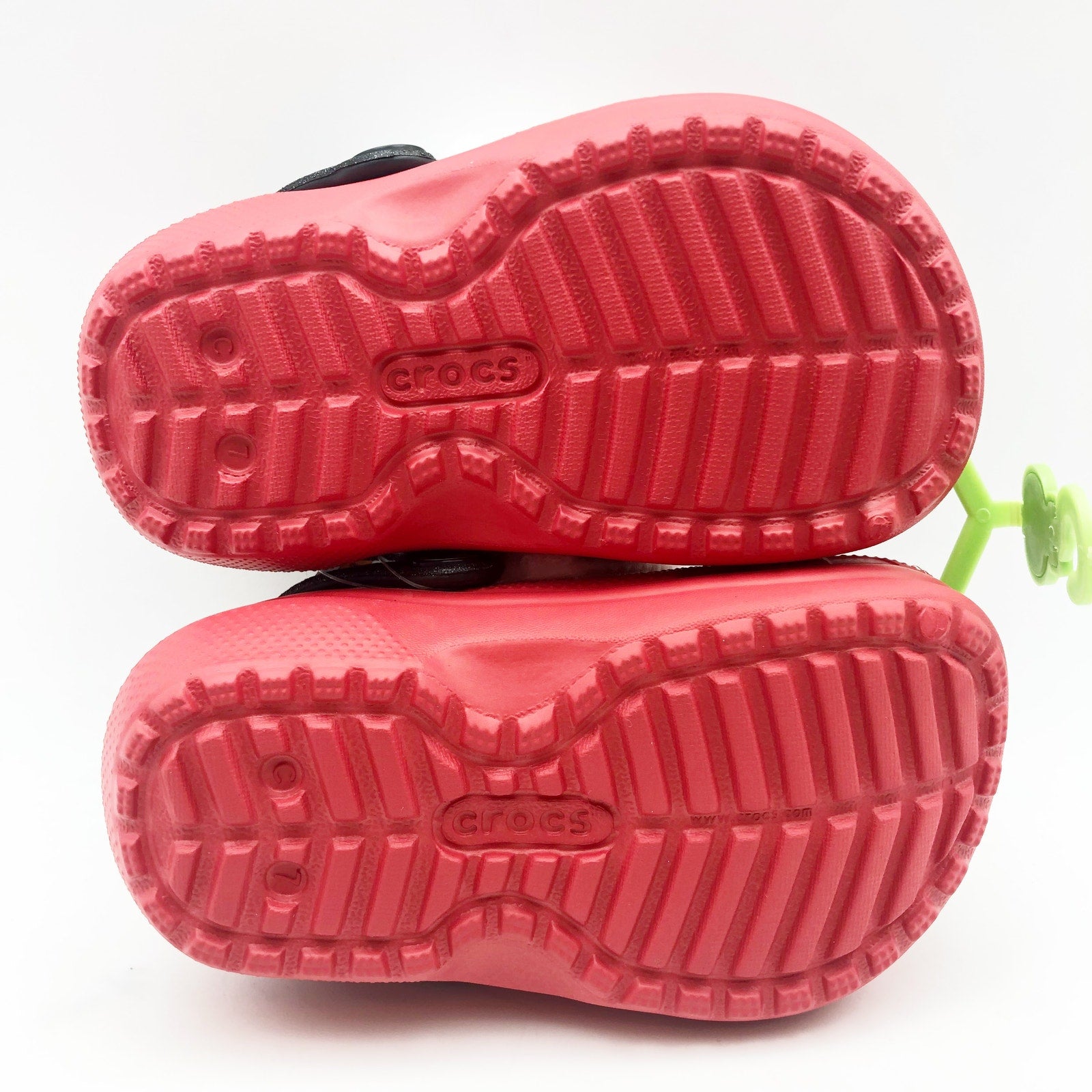 Crocs Little Kids Santa Classic Clogs Size C 7 Festive Red White Black NWT