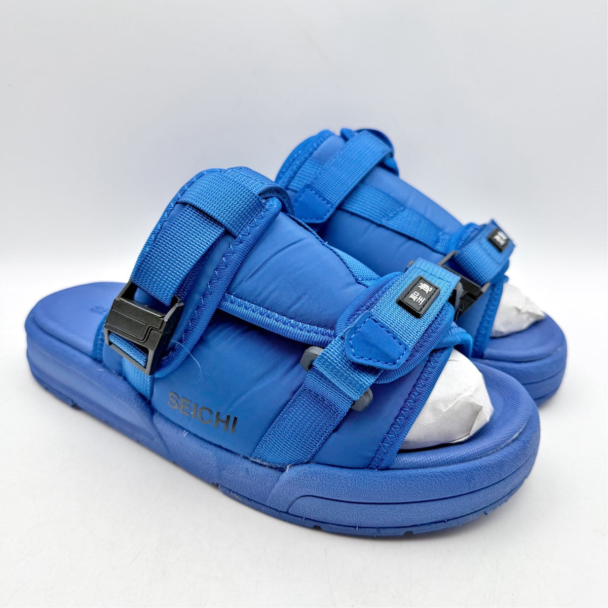 Seichi Mens Yoroi V2 Slide Sandals Size 10 EU 43 Cobalt Blue NIB