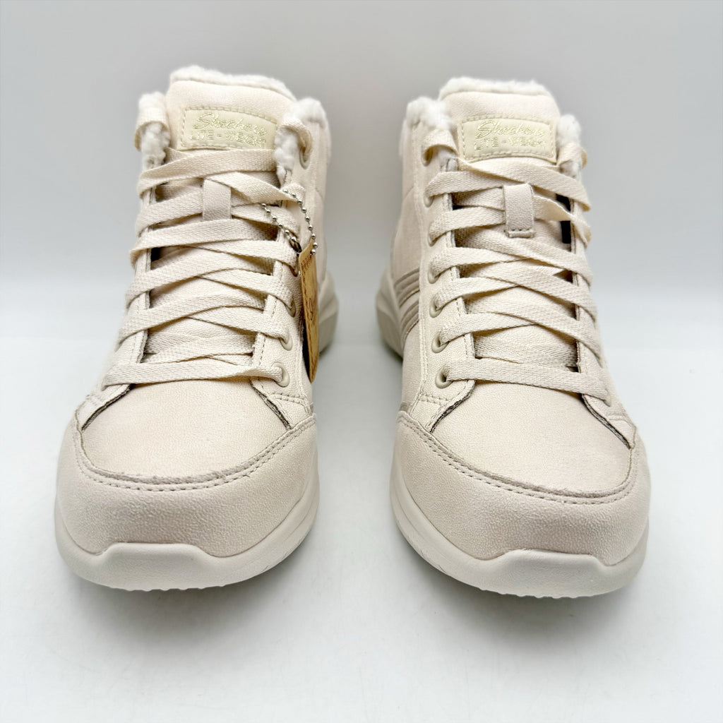 Skechers Womens Ultra Flex 2.0 Winter Booties US 7 EU 37 Natural Cream NIB