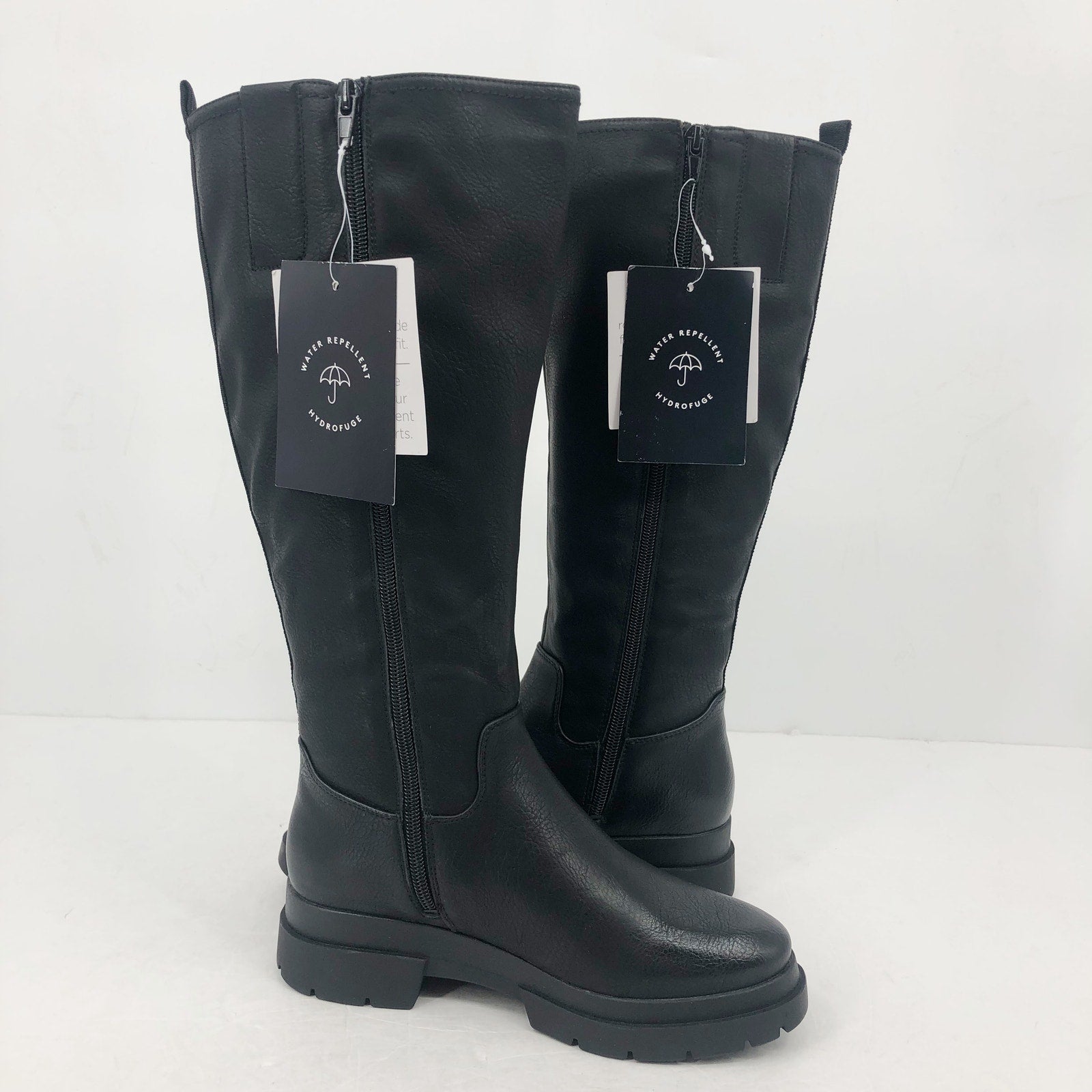 Soul Naturalizer Womens Orchid Calf High Boots US 6 M Wide Calf Black NWOB