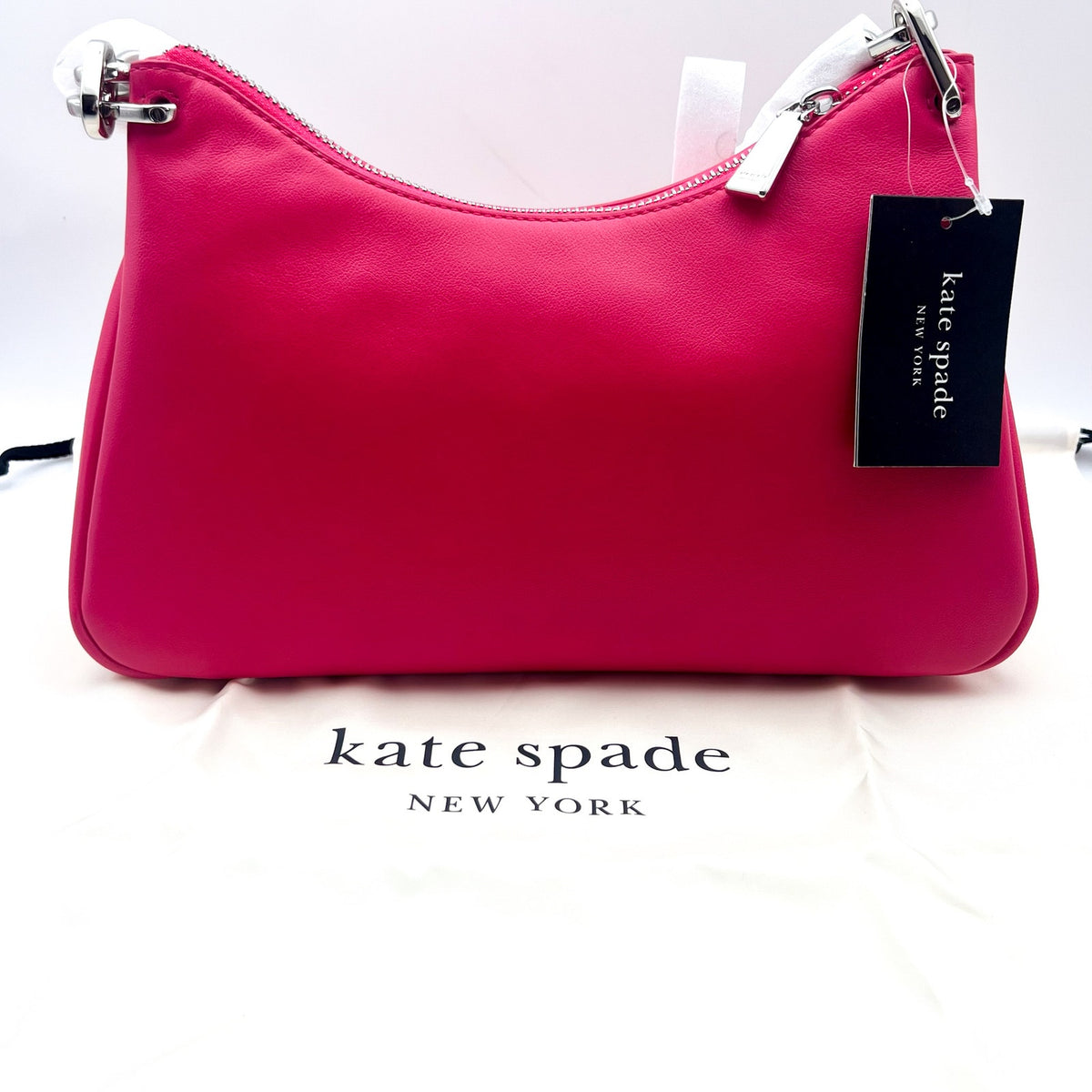 KATE SPADE Grace Chain Shoulder Bag Pink Rosehip Fine Grain Leather NWT