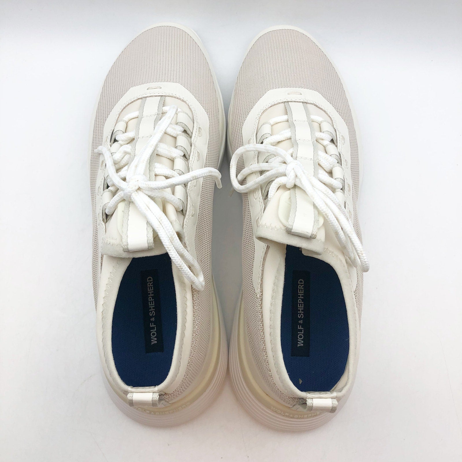 Wolf & Shepherd Mens Crossover Mid Sport Casual Sneaker Size 10.5 Off White NIB