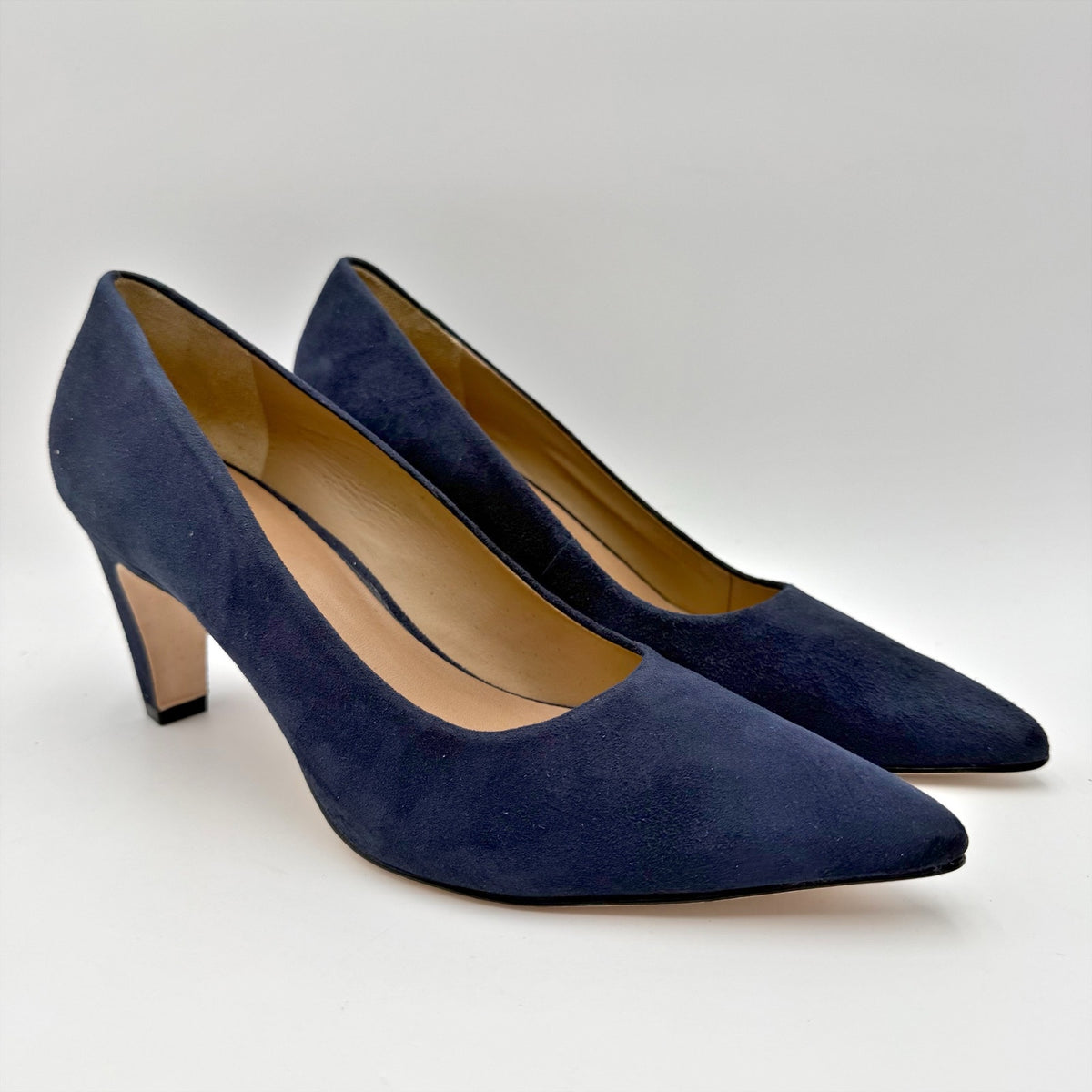 Bernardo Womens Giselle Pumps Size 9.5 M Dark Navy Blue Suede Heels NWOB