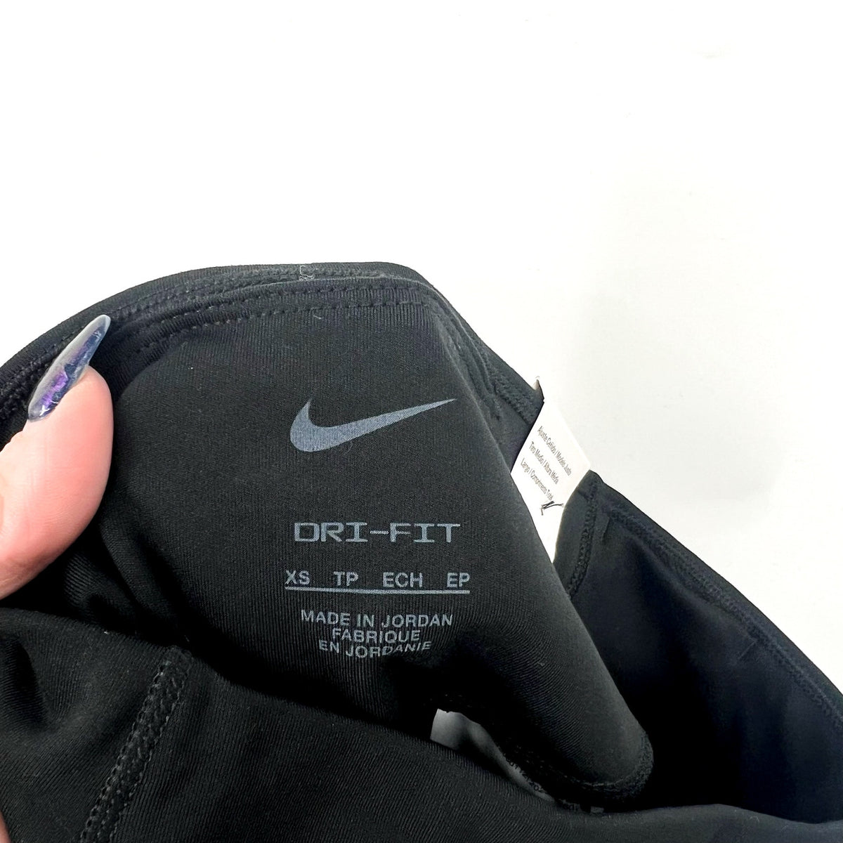 NIKE Women's One Full-length Leggings XS Black White Colorblock Mid-rise NWT