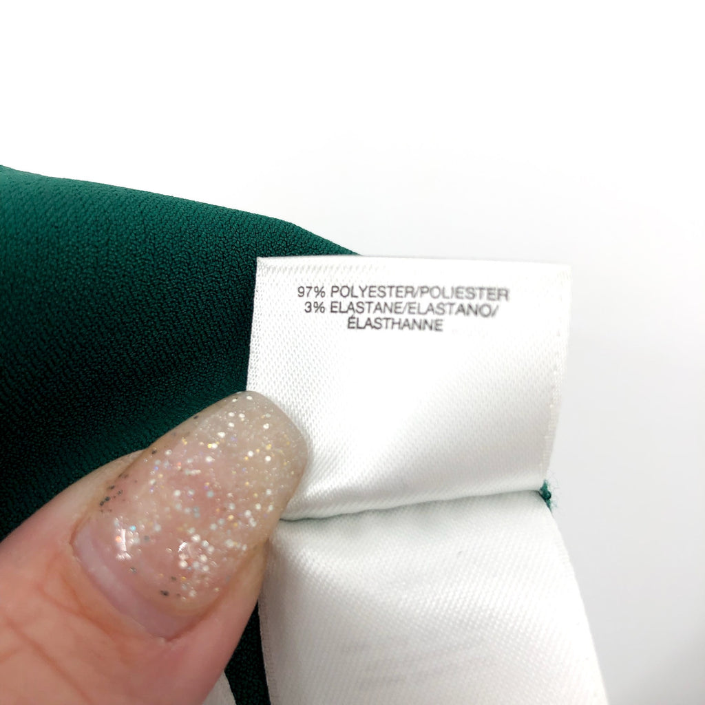 LE SUIT Womens Slim Straight Suit Pants Size 16 Petite Emerald Green Stretch NWT