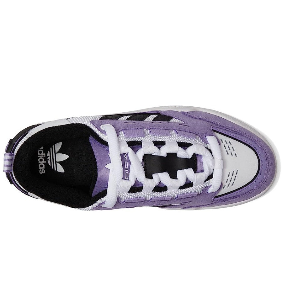 Adidas Originals Big Kids Adi2000 Sneakers Size 5 Purple White Leather NWT