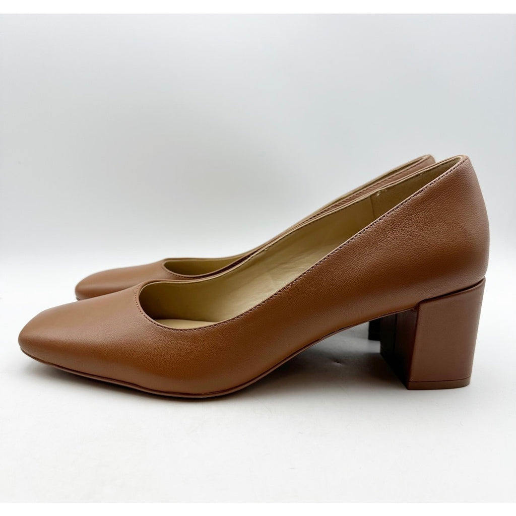 NATURALIZER Womens Karina Pumps Size 10 Wide EU 41 English Tea Tan Heels NIB