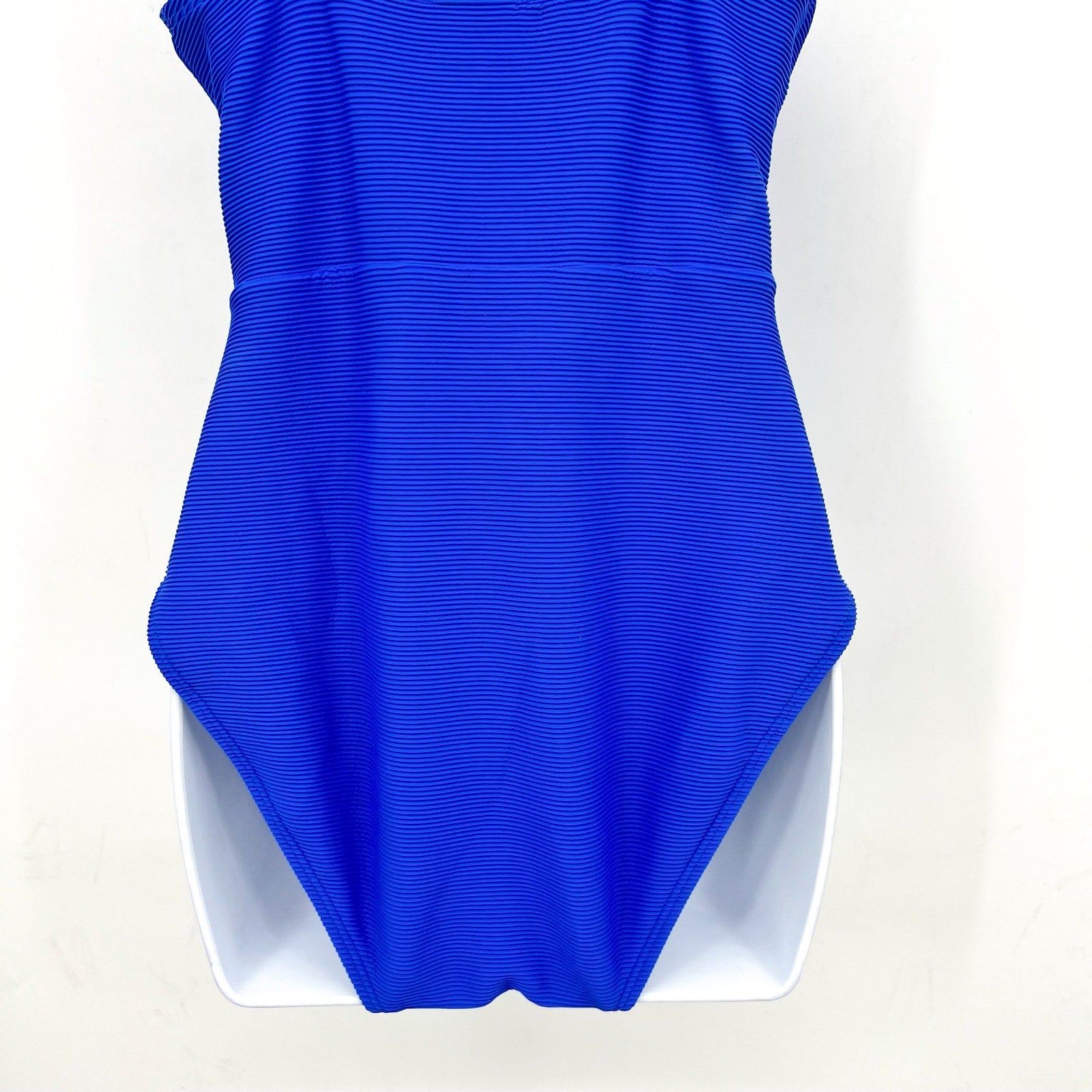 TOMMY BAHAMA Ocean Point V Neck One Piece Swimsuit Size 8 Beach Glass Blue NWT