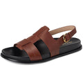 Cole Haan Womens Marlee Fisherman Sandals Size 8.5 Dark Cuoio Brown Leather NWOB