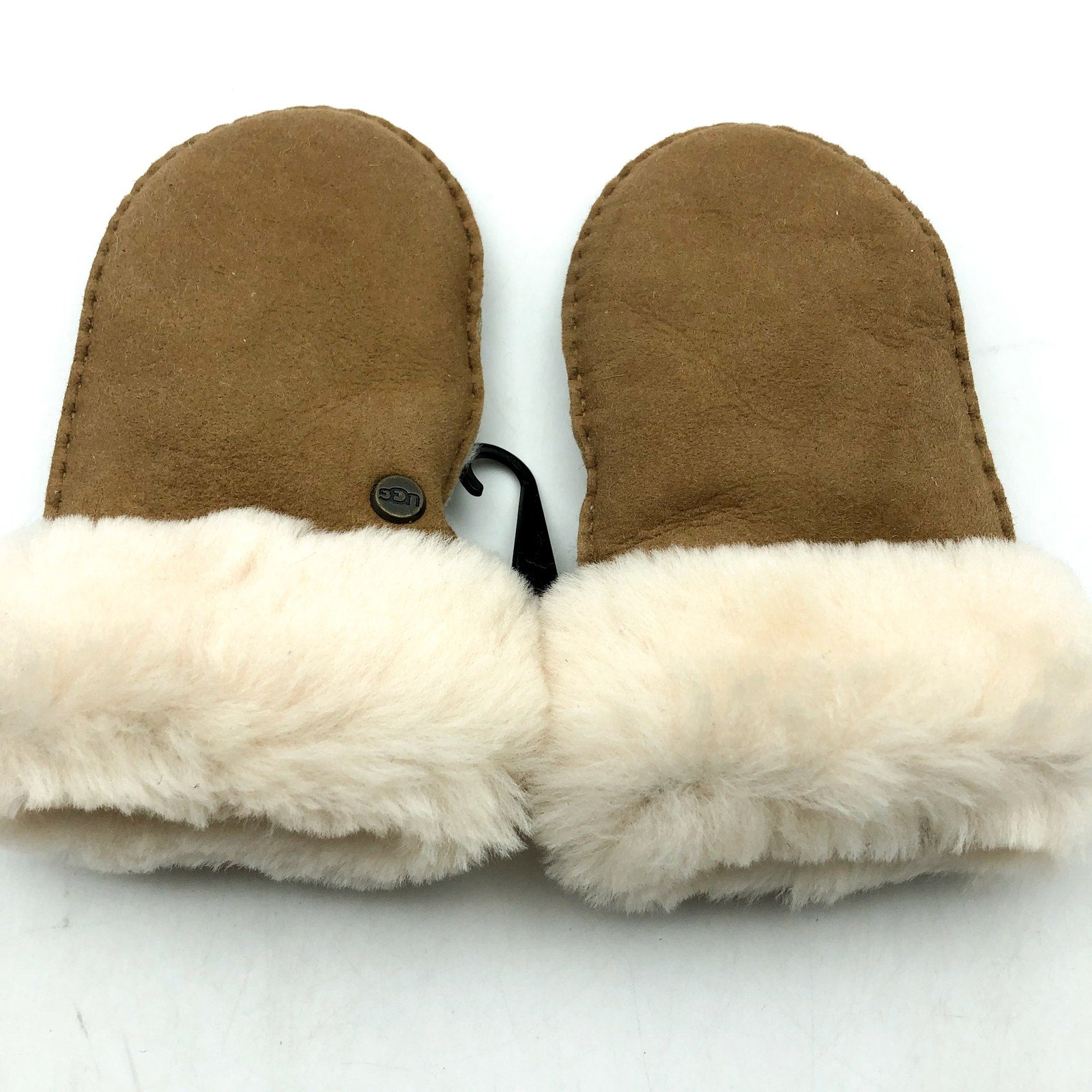 UGG Kid's Sheepskin Mittens Size 2-4 Years Old Tan Winter NWOT