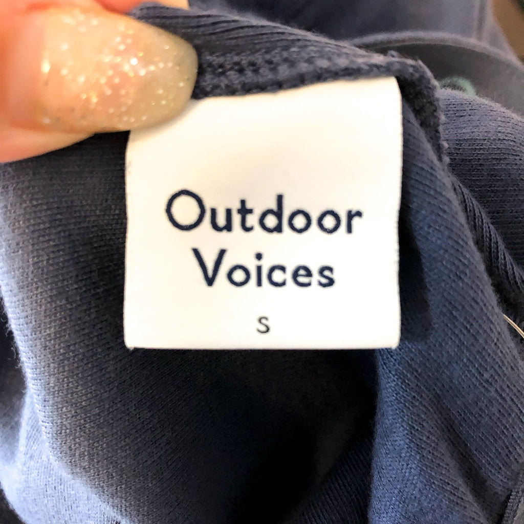 Outdoor Voices Womens Rugby Shorts Small Dark Blue 3" Inseam Athletic NWT