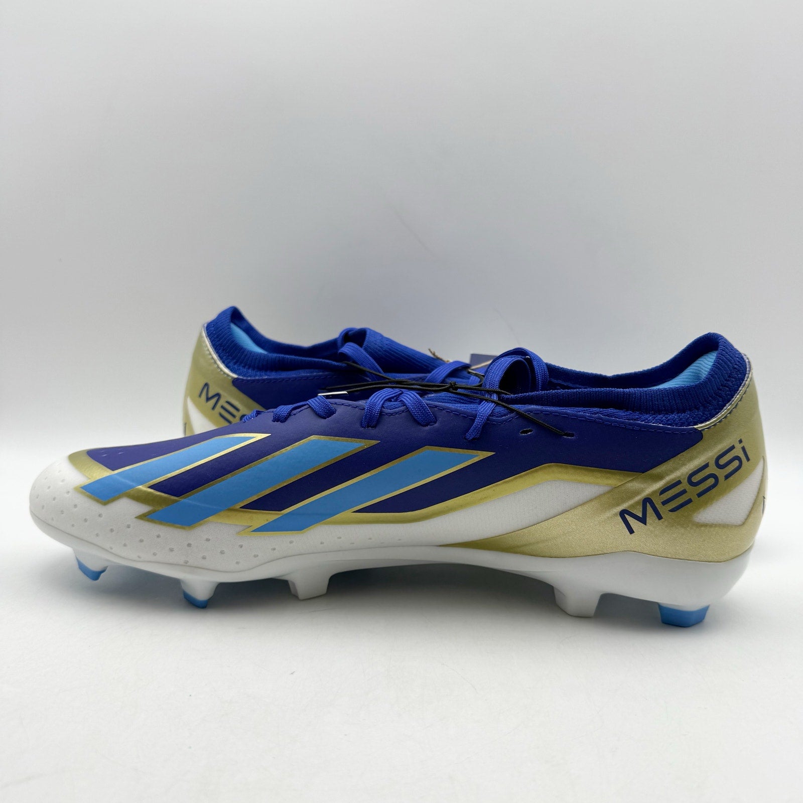 Adidas Men X Crazyfast League FG Messi Soccer Cleats US 11 Blue Gold NWOB