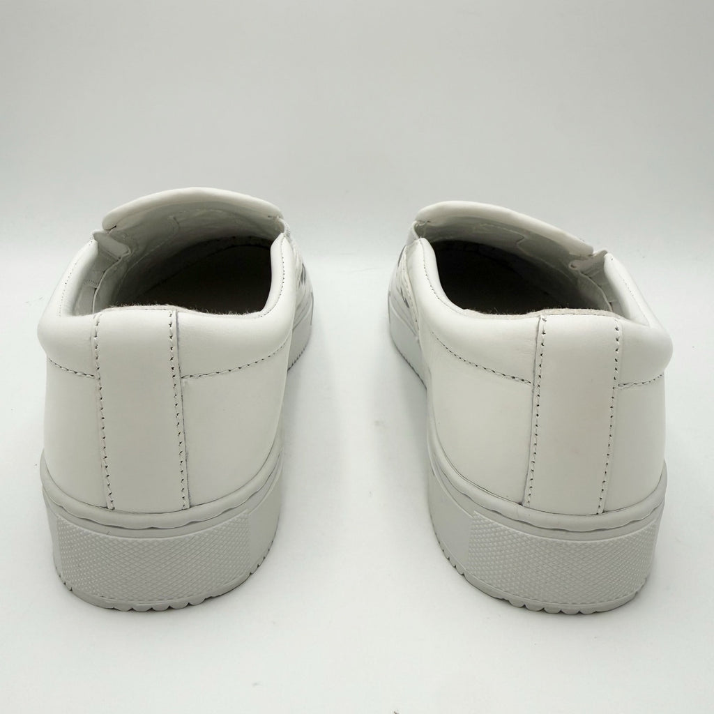 Marc Fisher LTD Womens Calla Casual Sneakers Size 8.5 M White Woven Leather NIB